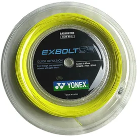 Yonex BG Exbolt 65 Badminton-Schnur, gelb, 200 m
