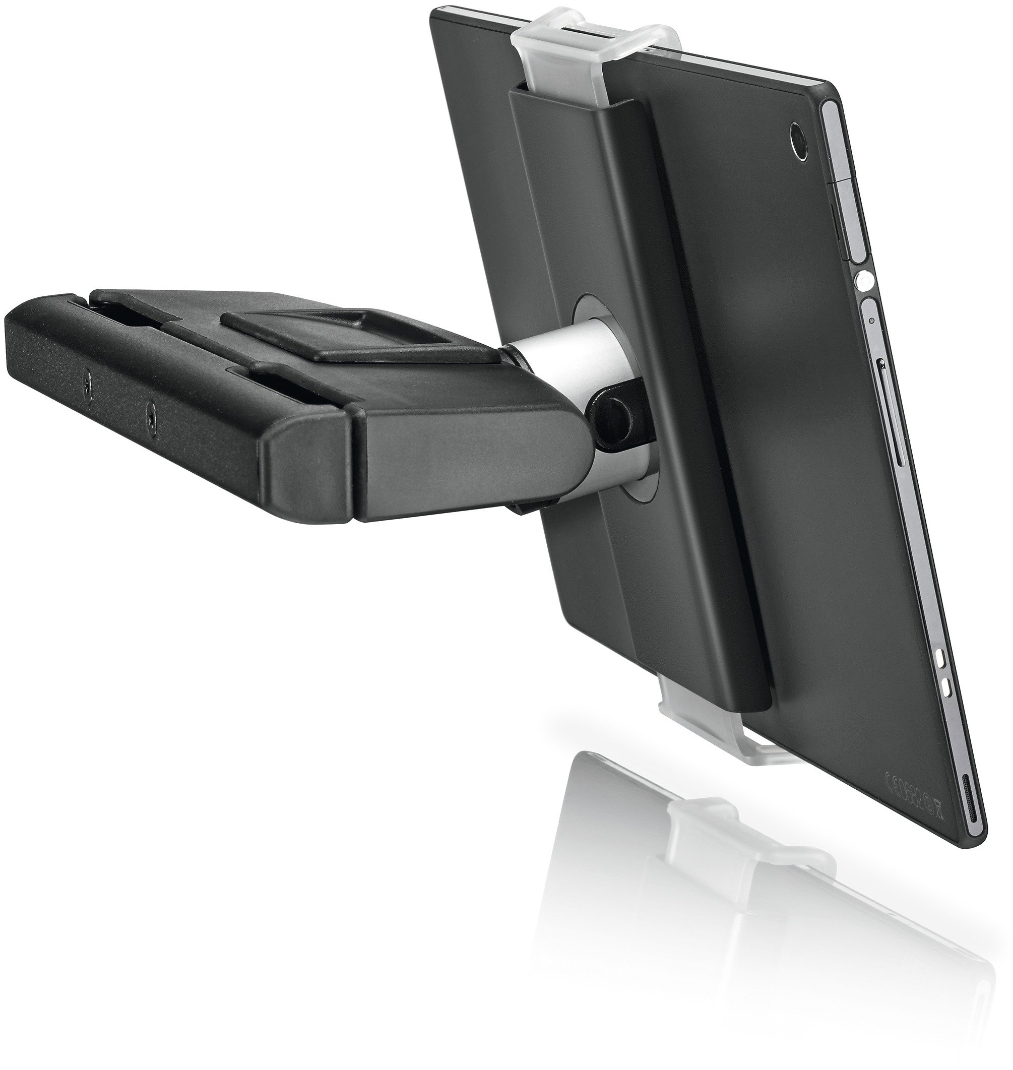 Vogel's TMS 1020 Tablet Kopfstützenhalter für alle Tablets von 7-13 Zoll, Schwenkbar, Bis zu 15° neigbar, Auch geeignet für iPad Air/Mini/Pro, Samsung Galaxy Tab/Note, Nexus 7/10, Schwarz