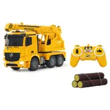 Jamara RC-Baumaschine Schwerlastkran 1:20 CH RtR gelb (404950)