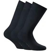 Rohner Basic Unisex Socken, Multipack - Cotton II, Kurzsocken, Basic, einfarbig Marine 39-42 (5.5-8 UK) Pack