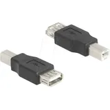 DeLock USB 2.0 Adapter [1x USB 2.0 Stecker B - 1x USB 2.0 Buchse A] 67199