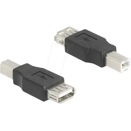 DeLock USB 2.0 Adapter [1x USB 2.0 Stecker B - 1x USB 2.0 Buchse A] 67199