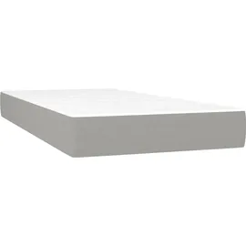 vidaXL Boxspringbett 200 x 200 cm Hellgrau