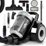 Maltec Staubsauger 2L Zyklonsauger mit HEPA-Filtern beutellos mit Set von Aufsätzen 4000W Bodenstaubsauger 12 in1