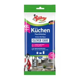 Poliboy Clever Care, Küchen-Feuchttücher 4904810 - 1 Packung - 24 Stück