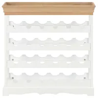 vidaXL Weinregal 70 x 22,5 x 70,5 cm Weiß