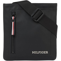 Tommy Hilfiger Herren Umhängetasche Pique Mini Crossover Mittelgroß, Schwarz (Black), Einheitsgröße