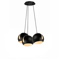 s.luce Ball 3-flg. 20 cm Rund / Schwarz