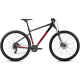 Ghost Mountainbike »Kato AL«, 21 Gang, Shimano, Tourney RD-TY300 Schaltwerk, Kettenschaltung, für Damen und Herren, Kettenschaltung, 96317429-52 rot-schwarz 29 Zoll (73,66cm), schwarz 52 cm)