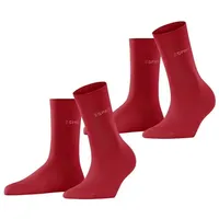 Esprit Socken Uni So 2P rot 35-38