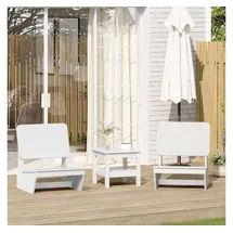 vidaXL Gartenstuhl 60 x 64 x 70,5 cm weiß 2 St.