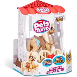 Zuru Mein magisches Pony mit Stall 26 cm, mehrfarbig