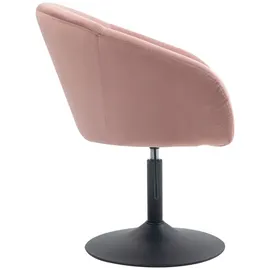 Svita Loungesessel Jamaika Samt 59 x 95 x 59 cm Altrosa höhenverstellbar