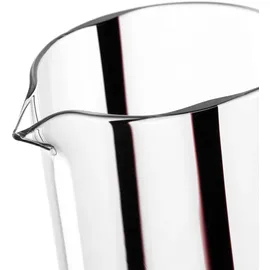 LEONARDO HOME BANDA NERA Krug • 1 Stück • Vielseitiger Krug • handgefertigtes Glas • ideal für Wasser und Saft • mit Ausgießer • stilvoller Tischkrug • modernes Design • Höhe 25 cm • schwarz • 055292
