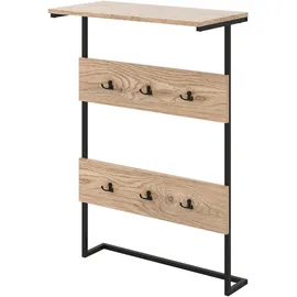 Costway Wandgarderobe mit Ablage 59,5 x 30 x 88,5 cm Braun