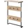 Costway Wandgarderobe mit Ablage 59,5 x 30 x 88,5 cm Braun