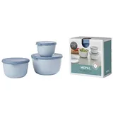 Mepal Frischhaltedosen-Set Cirqula 8,5/10,0/11,5 cm hoch nordic blue 0,5/1,0/2,0 l, 1 Set