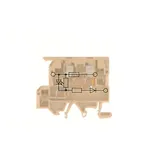 Weidmüller 8146450000 Sicherungsreihenklemme Schrauben Beige, Gelb 25St.