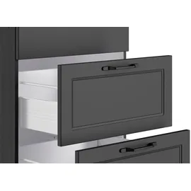 kochstation Winkelküche KS-Lana L-Form 240 cm grau