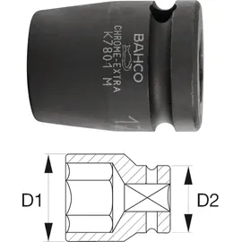 BAHCO Steckschlüssel 32 mm 1/2"