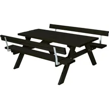 Plus Kombimöbel mit Klappsitzen und 2 Rückenlehnen - 177 cm - Schwarz