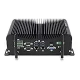 VENOEN Mini PC Industrial PC Fanless Core i7 1165G7, Industrie Desktop Computer i7 Dual 2.5G Gigabit LAN,Auto Power-on,HD+VGA,RS485/232 COM,WiFi,BT 4.2, Win 11/Linux,GPIO,16GB DDR4/256GB SSD