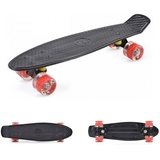 Byox Kinder Skateboard Spice LED 22 Zoll, Aluminium Achse, 80A 45mm, ABEC-7 black