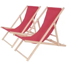 Habitat et Jardin Sonnenliege 107 x 56 x 81 cm Rot