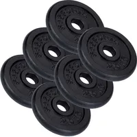 ScSPORTS Hantelscheiben-Set Hantelscheibe 15 kg schwarz