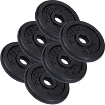 ScSPORTS Hantelscheiben-Set Hantelscheibe 15 kg schwarz