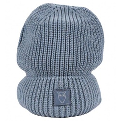 KnowledgeCotton Apparel Beanie - Baumwolle - Dusty Blue