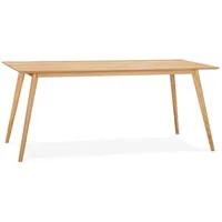 KADIMA DESIGN Esstisch Beige, Holz, Echtholz,Eiche, Rechteckig,Rechteckig, Stativgestell, 180x75x90