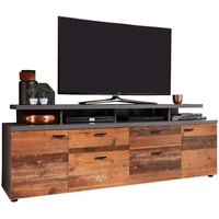 trendteam Mood TV-Lowboard 180 cm old wood matera 2 St.