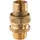 Tradecom Messing Gewinde-Fitting Verschraubung gerade flachdichtend 3/4"AG - 3/4"AG (DN 20) - schwere Ausführung
