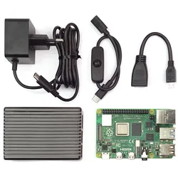 Raspberry Pi 4 Computer Modell B, 4GB RAM, Full Armor Kit