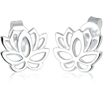 Elli Ohrstecker Lotusblume silber 925 Sterling Silber onesize