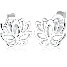Elli Ohrstecker Lotusblume silber 925 Sterling Silber onesize