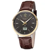 Regent Leder Herren Uhr FR-244 Analog-Digital Armbanduhr braun Funkuhr D2URFR244 - Braun