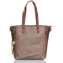 HARPA Shopper mit dekorativer Kette braun 