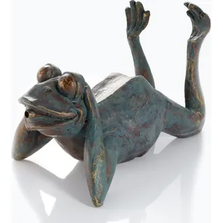 esotec Wasserspeier-Figuren Frosch Einzelfigur Teichfigur 100731 - Bronze/Grau
