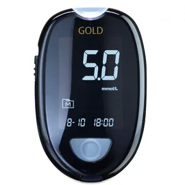 aktivmed GlucoCheck GOLD Blutzuckermessgerät Set mmol/l