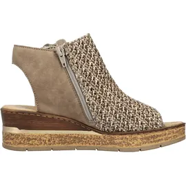 Rieker Keilsandalette Damen Beige 36