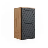 Vicco Hängeschrank Irma, Eiche Anthrazit 30 x 59 cm 2 Fächer, Badezimmer