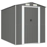 vidaXL Geräteschuppen 1,92 x 2,74 m Hellgrau