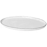 Broste Copenhagen Ovale Platte Salt Teller oval, 38,5 cm