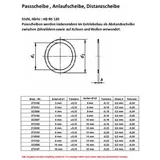 MODELCRAFT Stahl Anlaufscheibe 6mm 12mm 0.2mm 20St.