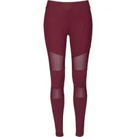 URBAN CLASSICS Ladies Tech Mesh Leggings - Rot