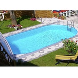 Steinbach Styria oval 490 x 300 x 120 cm blaue Poolfolie