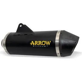 ARROW Schalldämpfer Aluminium Dunkel mit Carbon Endkappe für KTM 690 SMC/Enduro 19-21