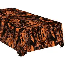 Fiestas Guirca Gotische Kürbis Tischdecke 137 x 274 cm Schwarz/Orange